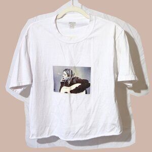 DIY Kurt Cobain Cropped Tee